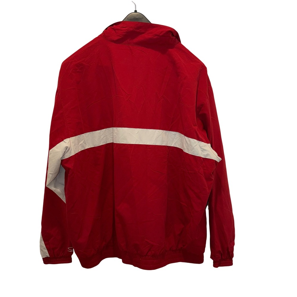 NWT Simply For Sports Red Cream Stripe Track Jacket XXL Windbreaker - Picture 2 of 12